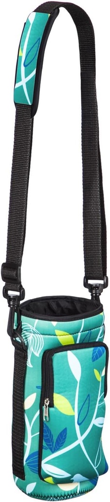 Cypress Home Botanical Neoprene Water Bottle Carrier