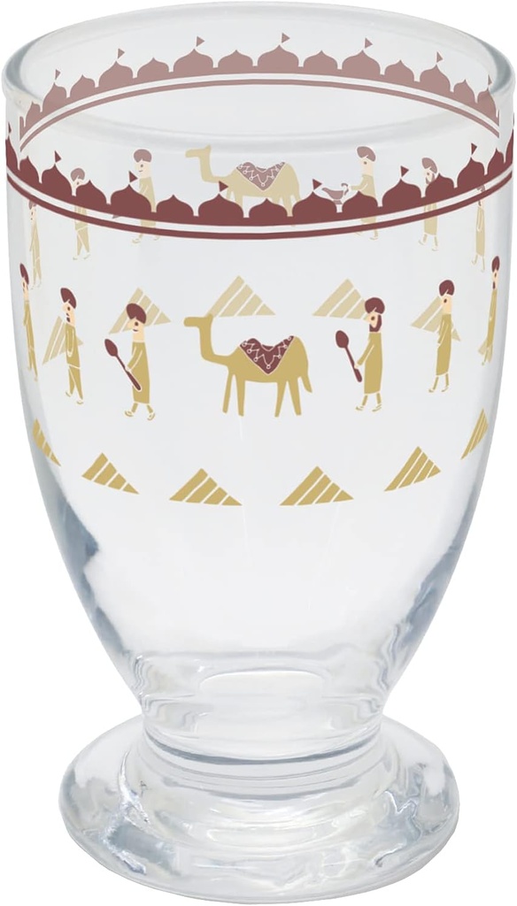 アルタ(Artha) Alta AR0604339 Goblet Glass, 8.8 fl oz (220 ml), Camel