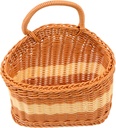 PRETYZOOM Hanging Flower Basket Woven Wall Decor for Home Kitchen and Garden Stylish Storage Tea and Colors Indoor Outdoor Use