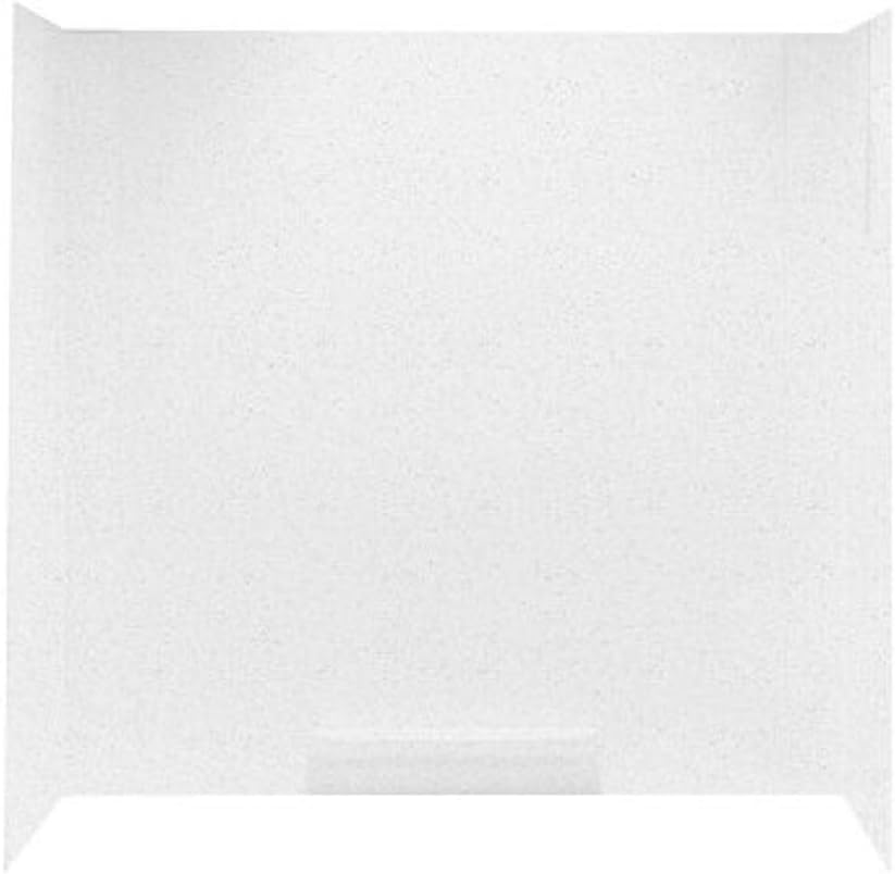 Swanstone GN58000.010 Veritek Glue-Up 3-Panel Bathtub Wall Kit, 30-in L X 60-in H X 58-in H, White