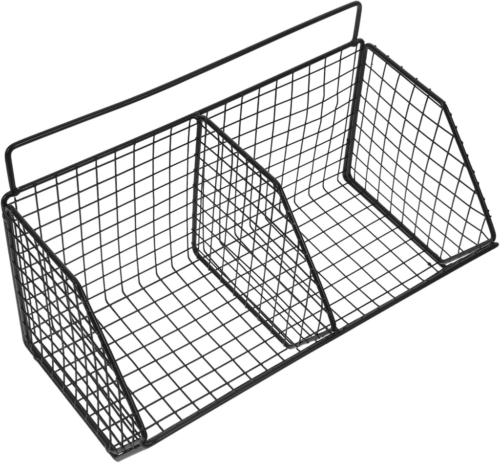 Wire Storage Basket for Kitchen Wall Mount Vegetable and Fruit Organizer Design Capacity Stylish Kitchen Decor Space-saving Storage