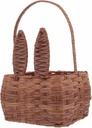 Woven Storage Basket for Kitchen and Outdoor Use Cute Rabbit Design Versatile Container for Fruits Snacks and Bread for Picnics and Home Decor