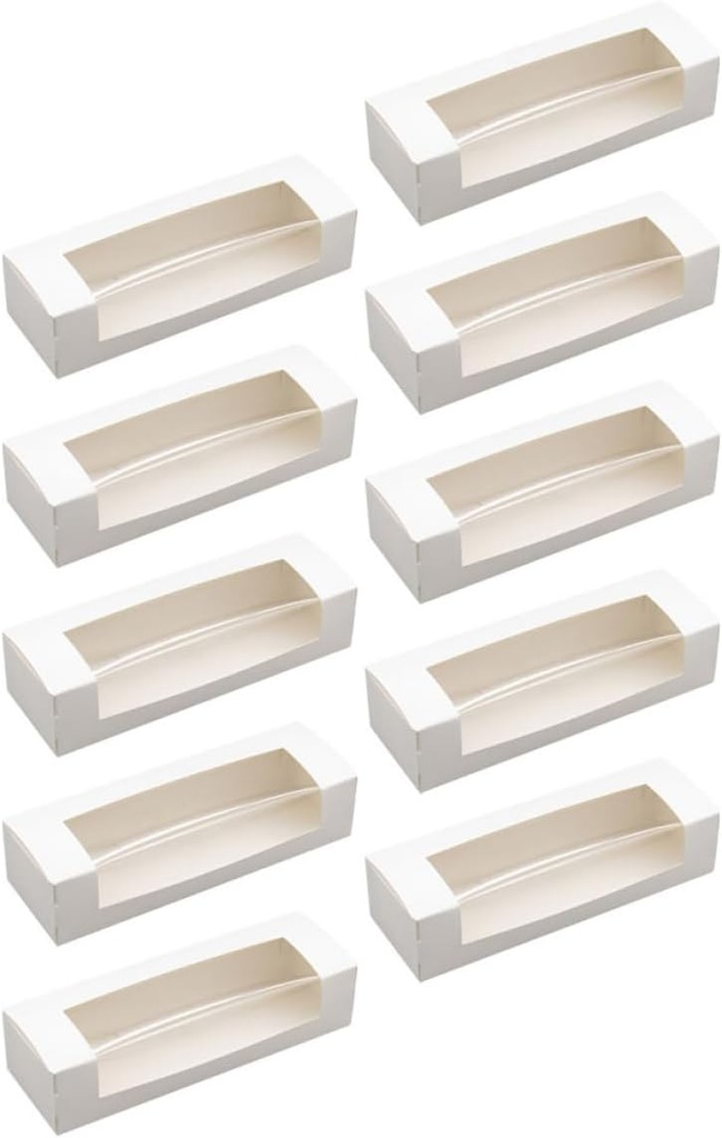 10pcs Window Cake Storage Boxes Dessert Carrier and Packaging for Pastries Sushi and Cake for Parties Weddings and Events