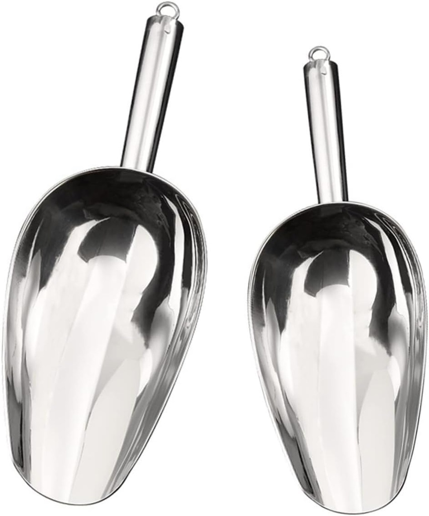 Kisangel 2pcs Pet Food Shovel Dog Cat Feeding Scoop and Convenient Pet Supplies for Serving