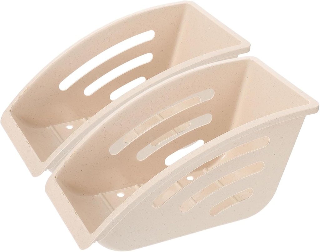 ABOOFAN 2pcs Draining Rack Countertop Organizer Kitchen Plate Storage Rack Dish Storage Holder Plate Container Spacious Bowl Drain Holder Tableware