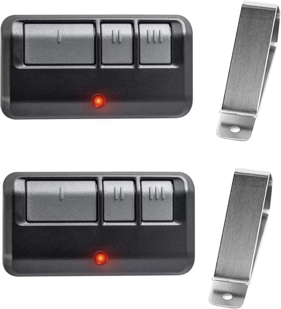 2 for 953EV/EVC 953ESTD Universal Chamberlain LiftMaster Craftsman Garage Door Opener Remote, 3-Year-Warranty