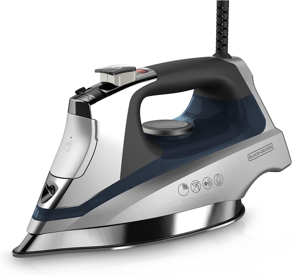 BLACK+DECKER Allure Professional Steam Iron, Blue, D3030