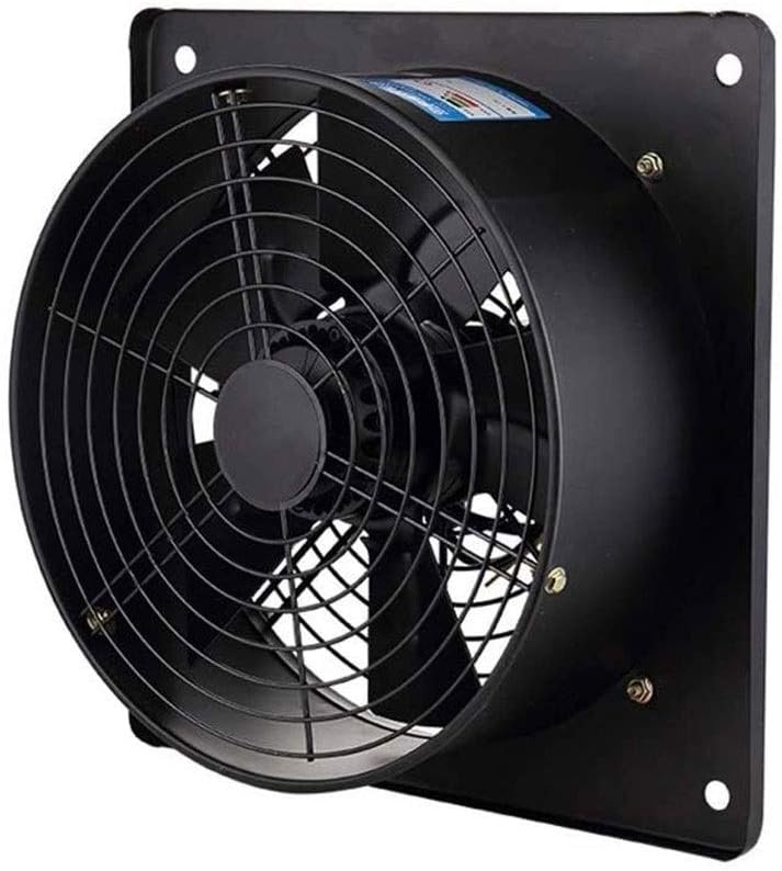 Exhaust Fan Window Fan Industrial Extractor Fan 250mm/10Inches 1800m3/h Low Noise Metal Axial Exhaust Commercial Air Blower Fan for Warehouse Restaurant Garage
