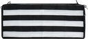 Magpie Fabrics Patio Bench Cushion Cover 42x18x3 Inch, NO Insert! Water&Fade Resistant Outdoor Loveseat Replacement Cover with Zipper (Black White)