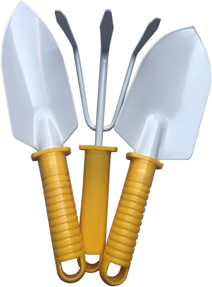 Women Garden Tools Set for Children 3 Pieces with Shovel Trowel Cultivator by Kids Helper