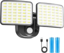 Rechargeable Battery Operated Motion Lights 2500LM & 4000LM Motion Sensor Security Lights(1-3 Months Endurance) USB Charging LED Flood Lights Outdoor for Garage Yard Entryways Patio Garden
