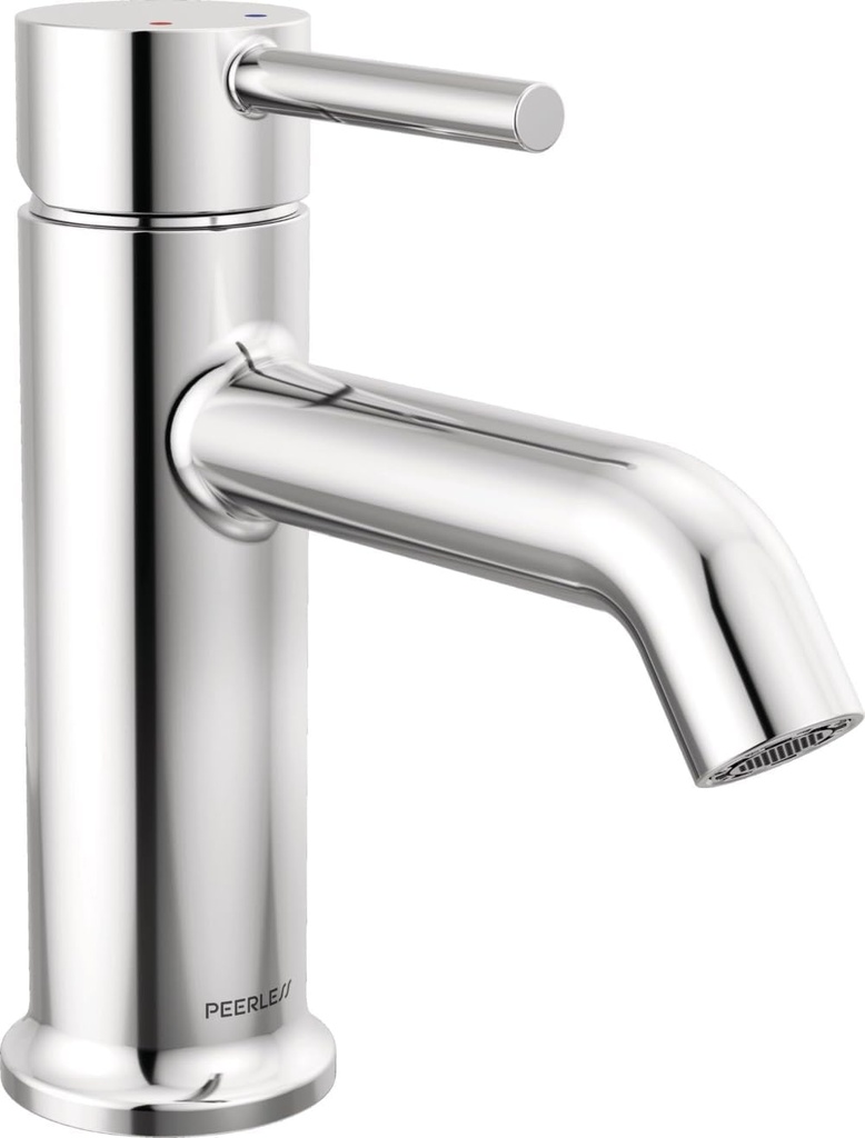 Peerless Precept Single Hole Bathroom Faucet, Chrome Bathroom Sink Faucet, Single Handle Bathroom Faucet, Bath Faucet, Push Pop-Up Drain Assembly, 0.5 GPM Flow Rate, Chrome P1647LF-M-0.5