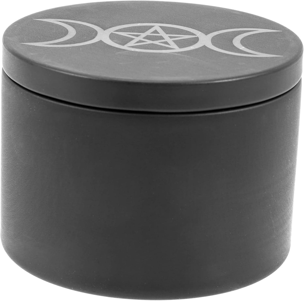 jojofuny Empty Candle Jar with Moon Pattern Multi-functional Airtight Storage Container for Candies Cookies and Sweets Creative Home Organization