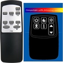 Replacement for Twin Star ClassicFlame Classic Flame Dura Flame Fireplace Stove Heater Infrared Remote Control 2311300GRA (T-B6)