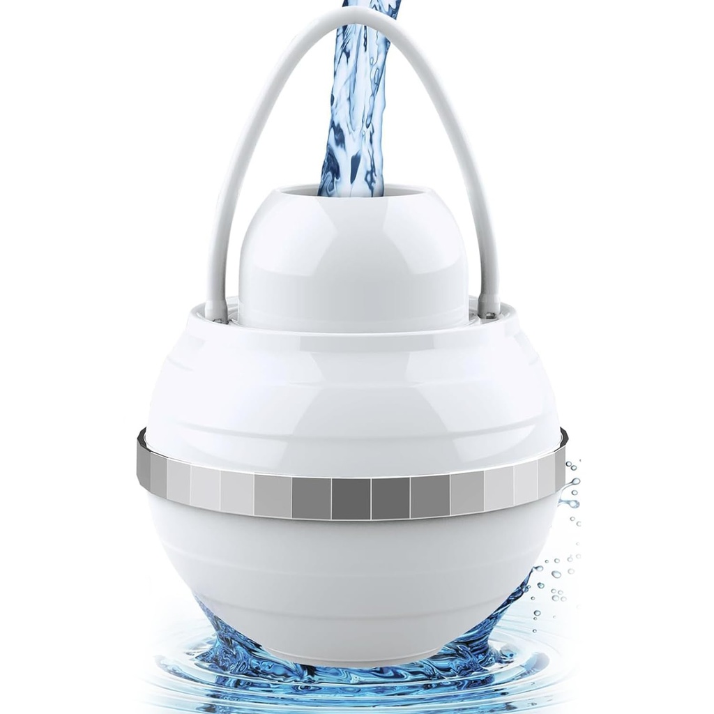 Bath Filter for Tub - 8 Stages Bath Filter,Bathtub Water Filter for Softer Skin & Hair,Removes Hundreds of Contaminants(White)