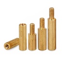 M2 Solid Brass Copper Round Standoff Spacer Support Pillar Column M-F F-F Male-Female Female Nut for PCB Board L=3-42mm 30pcs(Female-Female,26mm)
