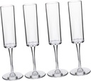 4pcs Clear Wine Goblets Lightweight Party Cocktail Flutes for Home Bar and Celebrations
