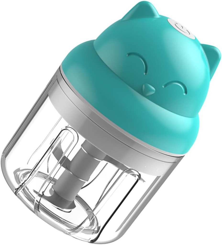 GLEAVI 1Pc Mini Electric Garlic Grinder and Meat Crusher Household Kitchen Tool with Easy Clean Design Multi-function Mincer for Garlic Ginger Vegetables and Meat Preparation