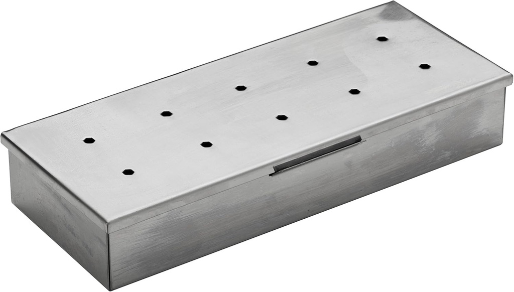 Char-Broil Stainless Steel Smoker Box, Silver, 3.75 x 1.6 x 9.25 inches