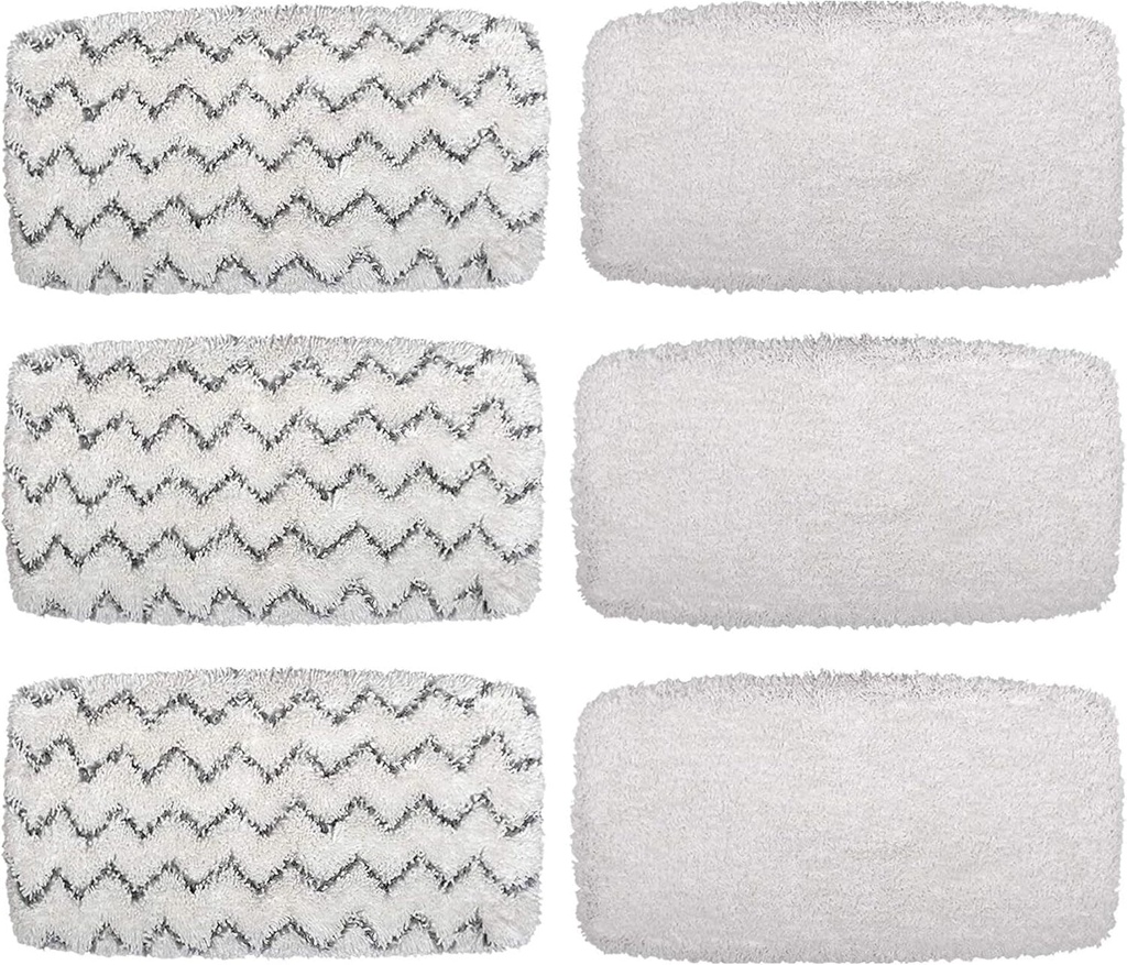 Flammi Steam Mop Pads for Bissell PowerFresh Vac & Steam Series - 6 Pack, Compatible with 2747A, 1132, 1543, 1632, 1652 Models, Hard Floor Mop