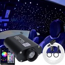 AZIMOM 16W Sound Activate Starlight Headliner Kit 300pcs 0.03in 6.5ft, Fiber Optic Starlight Light Music Mode Remote APP Control Car Use Home Star Ceiling Headliner Lighting Decoration