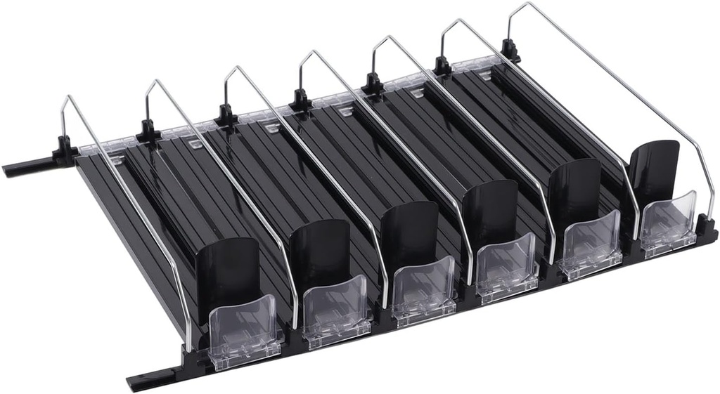 VINGVO Drink Organizer For Fridge, Can Holders For Fridge Self Pushing Soda Can Dispenser For Refrigerator Can Dispenser For Fridge with Automatic Pusher Glide Soda Can Organizer (38cm)