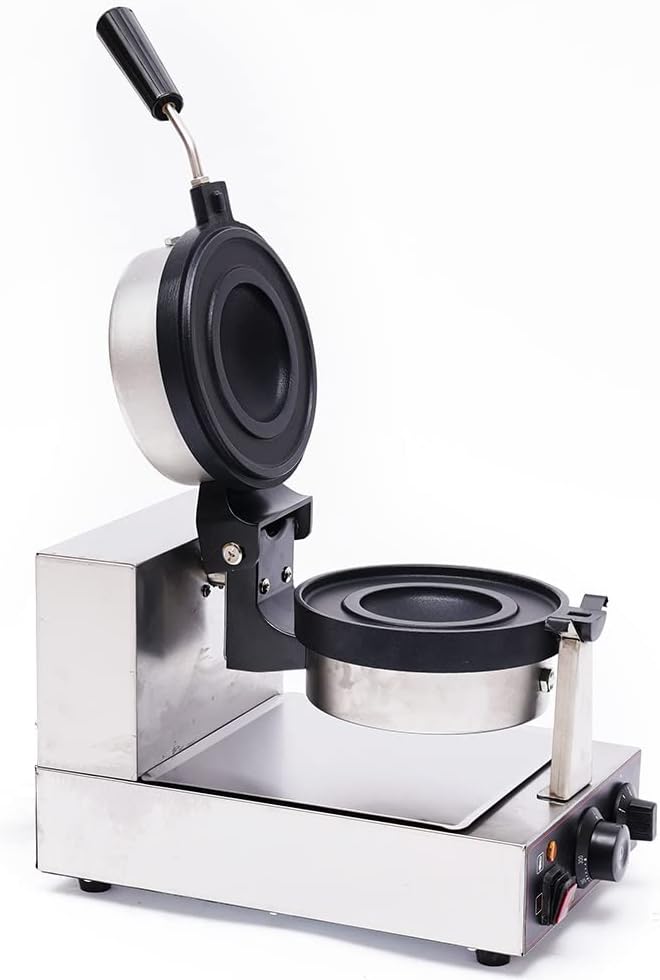 1000W Commercial Electric Burger Waffle Make, Panini Hamburger Press Baking Machine, Nonstick Burger Waffle Maker for Hamburger, Dorayaki, Panini, Temp Scope 122~572℉