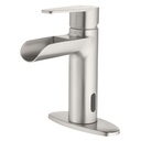 Homewerks 29-B413S-HW Waterfall 4" Centerset Touchless Brushed Nickel Bathroom Faucet