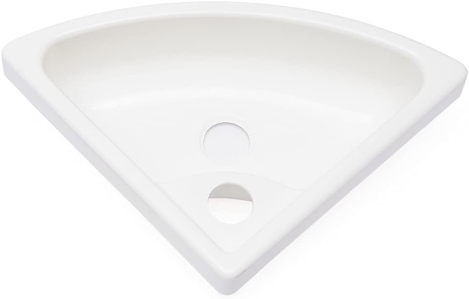 Wall-Mounted Single Bowl Sink Triangle Wash Basin Thick Small Sink Corner for Kitchen Bathroom Lavatory (Style F)