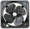 Black Exhaust Fan,Box Fan Quiet High Speed Air Ventilation Fan for Home Bathroom Kitchen Garage