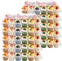 24 Count Cupcake Containers 10 Pack Cupcake Holders with Detachable Tall Dome Lids Clear Plastic Stackable Cupcake Boxes for 240 Cupcakes, BPA Free, Standard Size