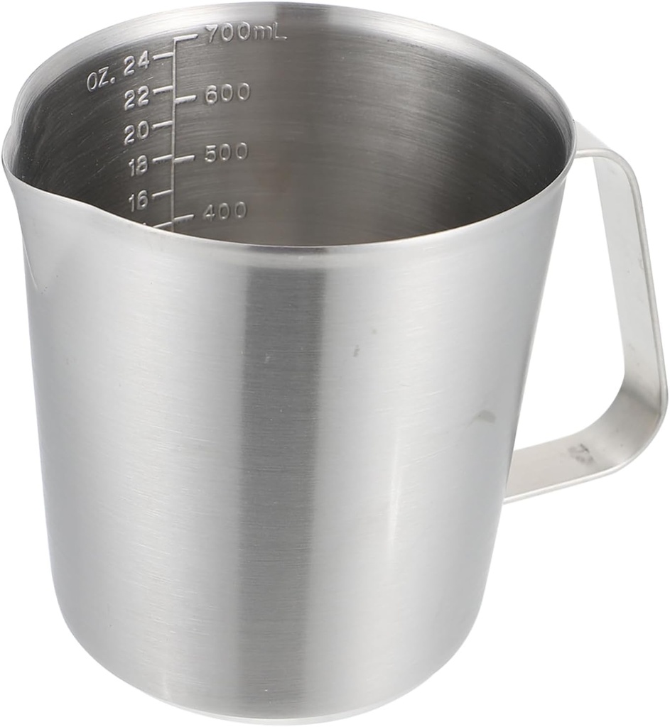 Cabilock 304 Stainless Steel Measuring Cup Scale Heavy-Duty Kitchen Measuring Beaker for Baking and Cooking 700ml Capacity for Coffee and Tea Preparation
