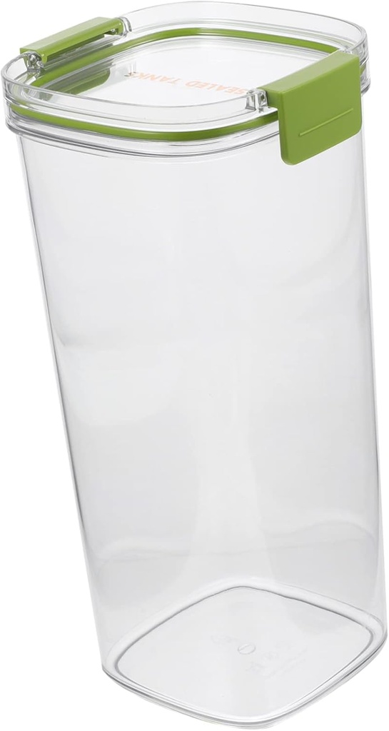 Airtight Food Storage Container Canister for Cereal Tea and Snacks Sealed Dry Food Dispenser Unique Design for Pantry Organization