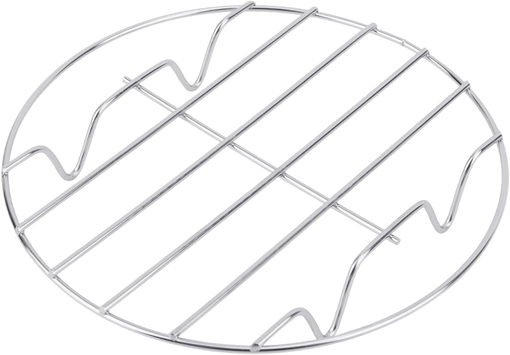 Steam Rack, 7 Inch Stainless Steel Cooling Steaming Rack Round Canning Baking Roasting Steamer Trivet for Dutch Oven Air Fryer Accessories for 3, 6, 8 Qt Pressure Cooker