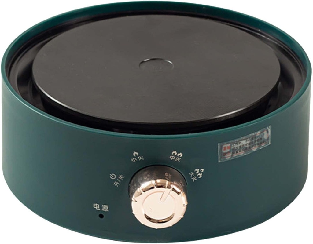 TREETDOBV Electric Mini Stove, 360 Degree Vertical Radiant Heating, Portable Countertop Hot Plate, No High Frequency Radiation, Emission Free, Open Flame, Polypropylene, 1000W, 220V