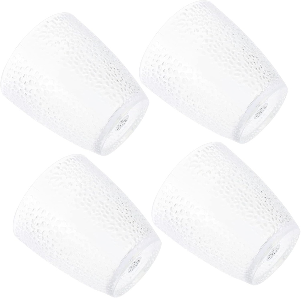 VOSAREA 4pcs Transparent Acrylic Drinking Cups Premium Creative Juice and Tea Mugs for Home and Office Use and Comfortable Texture for Parties and Special Occasions