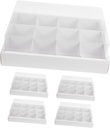 5pcs Compartment Cupcake Boxes with Lid Lightweight Cake Packaging Container for Muffins and Desserts for Parties and Events