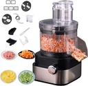 Vegetable and Fruit Cutter, 600W Food Processor 9 Molds 5000ML Speed ​​Adjustment Chopper Automatic Dicer Removable for Cleaning Carrots, Potatoes