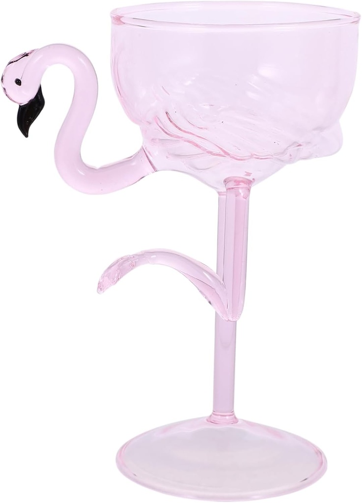 Elegant Flamingo Cocktail Glass Decorative Cup Lightweight Glassware for Parties Weddings Banquets and Home Use