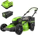 Greenworks 80V 21" Brushless Cordless (Self-Propelled) Lawn Mower (75+ Compatible Tools), 4.0Ah Battery and 60 Minute Rapid Charger Included
