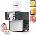 Snowflake Ice Machine Commercial 176LBS/24H, Stainless Steel Ice Shaver Machine Electric Snow Cone Machine, 100-Speed Adjustable, Ice Cream Equipment Dessert Shop Equipment