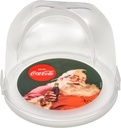Snips, Panettone e Pandoro Keeper decoration Santa Claus Vintage Coca-Cola, Sweets Keeper with 2 Safety Locks, Ø 24 cm, Made in Italy