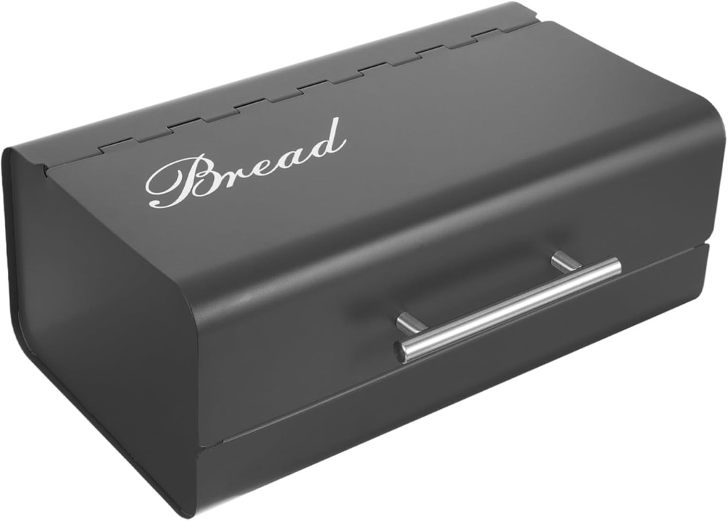 Kitchen Storage Box Bread Bin for Countertop Organizer Box Metal Bread Holder