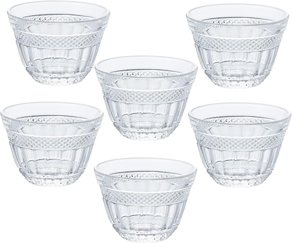 ADERIA F-70455 Shonai Craft Sake Cup Clear, 2.1 fl oz (55 ml), Mini Glass, 6 Pieces, Made in Japan