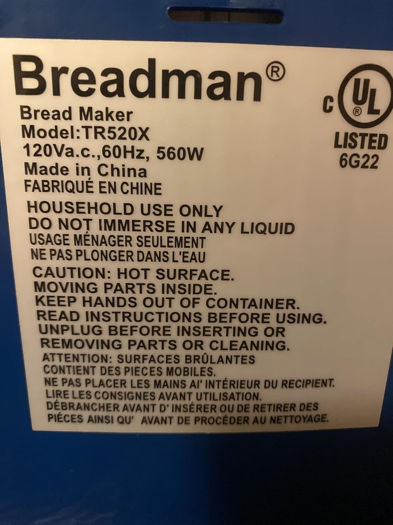 Generic Paddle for Breadman Bread Maker Models TR520B TR520RD TR520W TR520X only, Standard, Gray