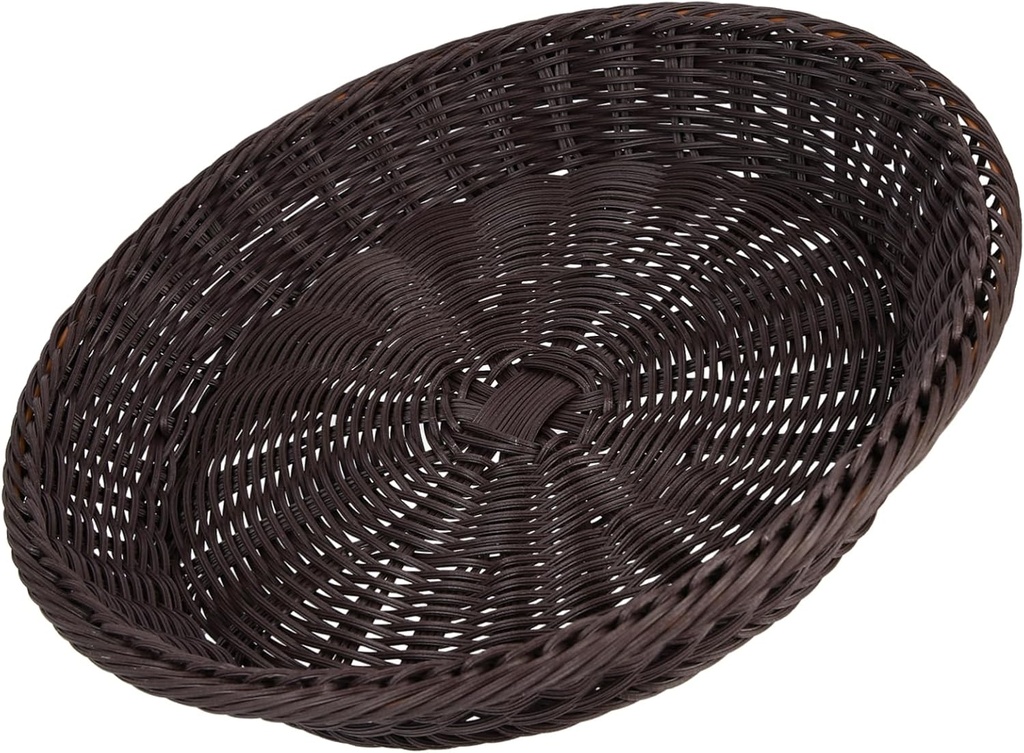 Woven Bread Basket for Kitchen Sturdy Rattan Fruit Container Snack Serving Basket Large Capacity Household Bread Box