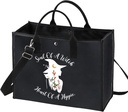 LEVLO Witch Canvas Tote Bag Witchy Gift Soul Of a Witch Heart Of a Hippie Shoulder Bag Witch Magic Merchandise