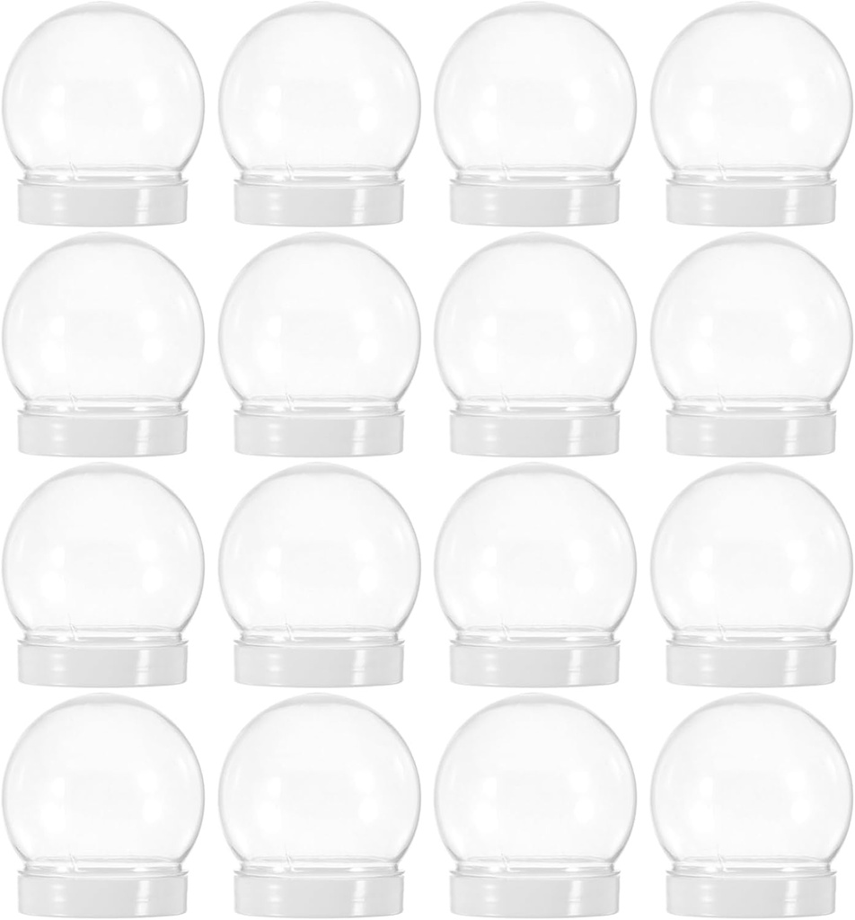 Gadpiparty 20pcs Clear Storage Jars with Lids Reusable Airtight Candy and Cookie Containers for Kitchen Organization for Dry Food Sweets and Items