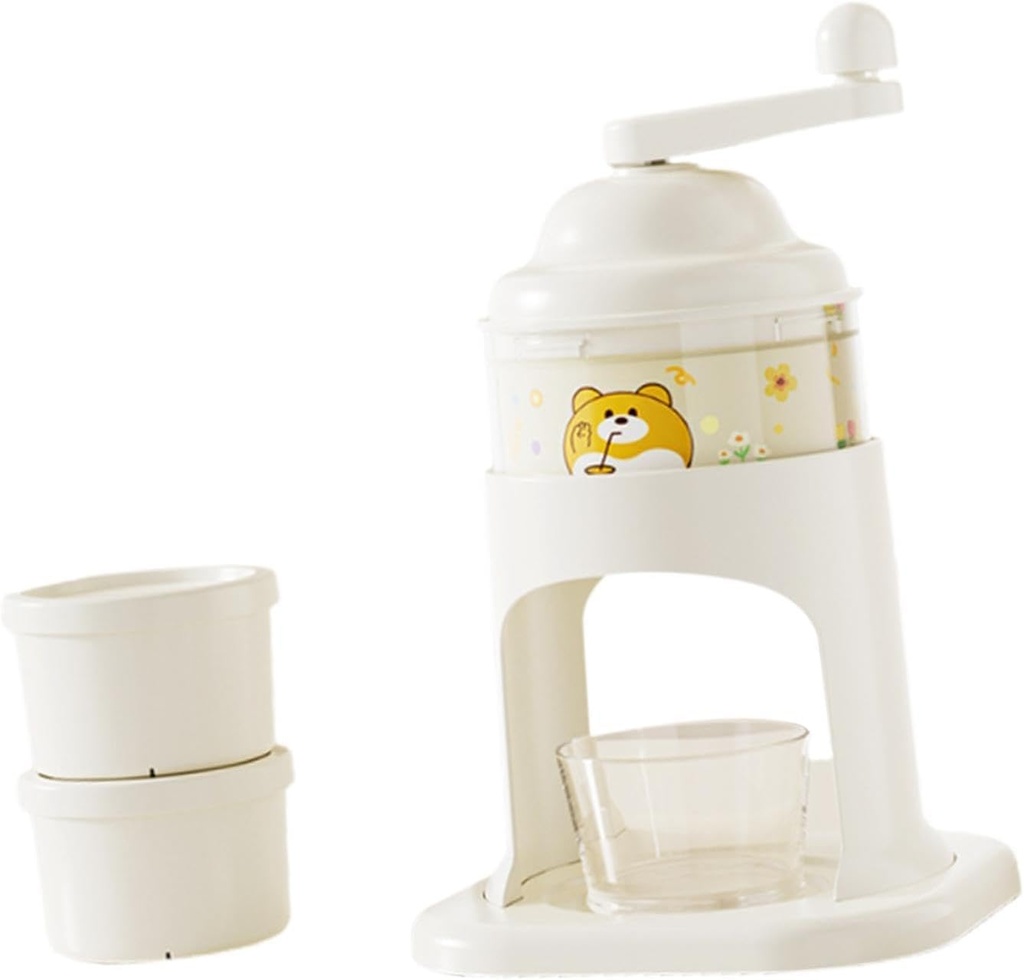 Manual Rotary Ice Crusher Hand Shaved Ice Machine DIY Food Processors Slushy Maker Snow Cone Machine for Restaurants