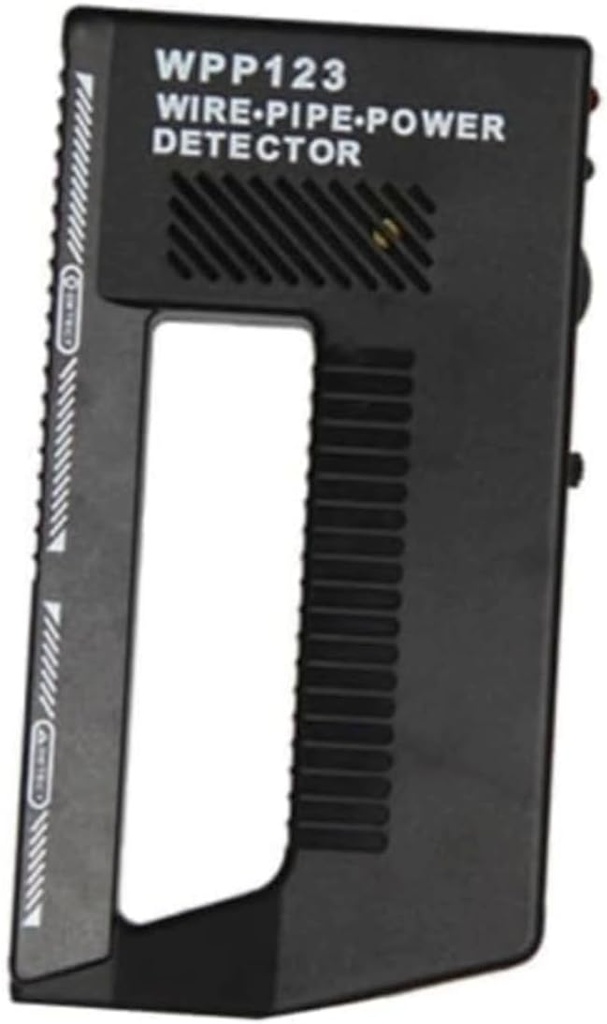 WPP123 Wall Scanner & Metal Detector – High-Sensitivity Stud Finder with Adjustable Alert – Detects Pipes, Wires & Studs – DIY & Professional Multifunction Tool – Durable Plastic (Black)